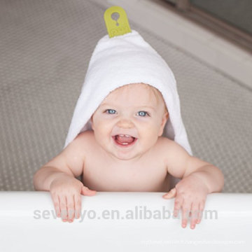 Haute qualité fournisseur de la Chine 100% bambou rose garçons et filles bébé serviette à capuchon super moelleux premium bébé serviette de bain
